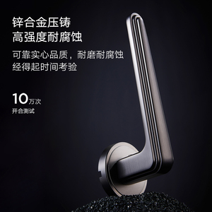 Rose Gold Minimalist Wooden Door <b>Handle</b> for Indoor Bedrooms-Modern & Luxury Home Use - Product Image 1
