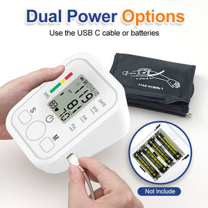 Электронный автоматический аппарат для измерения давления, сфигмоманометр, медицинский Тензиометр, цифровой монитор артериального давления, верхний рычаг - Product Image 4