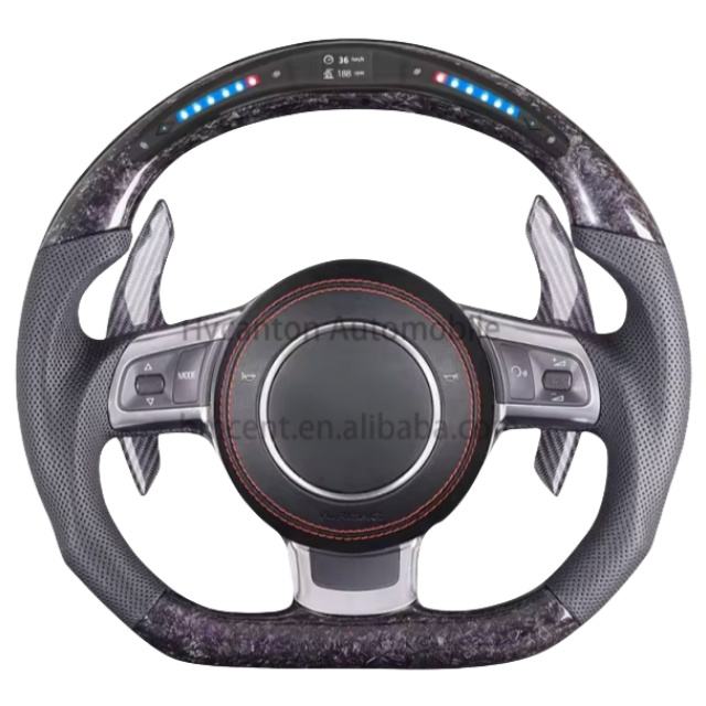 forged carbon fiber+led+leather+paddles