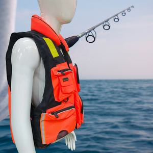 سترة نجاة PFD للصيد من الفوم العالمي للكبار سترة بسحاب 4 سترة جيب للخبأ للكبار من قوارب الكاياك لركوب الأمواج والصيد - Product Image 2