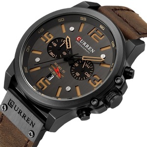 8314 Luxury Fashion Cartoon Antique Coin Design Alloy <b>Case</b> 46mm Dial 3BAR Water Sport Business Chronograph Quartz Men's <b>Watch</b> - Product Image 5