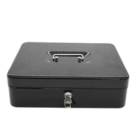 Boîte de rangement à clé en métal pour supermarché commercial, boîte à argent, porte-billets, coffre-fort domestique, type acier laminé à froid 1,5 mm, porte