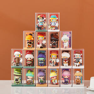 Caja de Almacenamiento para Figuras Pop Mart, Exhibidor Acrílico Transparente Apilable con Tapa para Colección de Figuras de Juguete, Capacidad para 25 - Product Image 2
