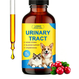 Complément Liquide Naturel de Soutien Urinaire Marque Blanche – Gouttes de Canneberge pour Chiens et Chats Contre les Infections Urinaires - Product Image 1