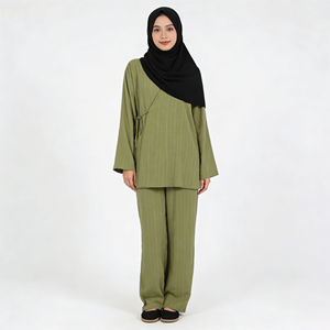 Abaya per Donne Musulmane in Poliestere Leggero, Taglie Grandi, per Preghiera del Ramadan e Abiti da <span class=keywords><strong>Matrimonio</strong></span>, Design Portatile Fatto a Mano - Product Image 2