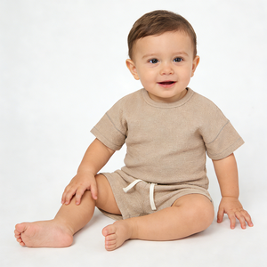 Conjunto de Ropa para Bebé Niño Hongbo 100% Algodón Orgánico, Estampado con Bolsillo, Traje de Verano para Niño, <span class=keywords><strong>Camiseta</strong></span> de Manga Corta para Niños de 2 a 14 Años - Product Image 2