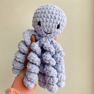 Fait à la main Chenille fil <span class=keywords><strong>Crochet</strong></span> <span class=keywords><strong>pieuvre</strong></span> tricot poulpe poupée ornement personnalisé <span class=keywords><strong>Crochet</strong></span> Animal de mer - Product Image 3