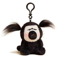 À la mode blanc visage moine Mian singe pendentif créatif coton poupée pour étudiant cartable voiture voiture porte-clés suspendu