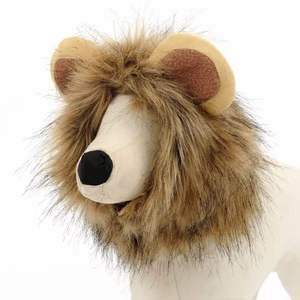 Chapeau amusant pour animaux de compagnie en forme de tête de lion, accessoire créatif pour les oreilles, pour chiens et chats - Product Image 2