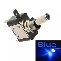 Interrupteur à bascule automobile 12MM illuminé ASW-07D 20A SPST 3 broches marche-arrêt avec LED 12V