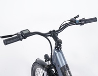 Bicicleta Eléctrica Urbana al por Mayor con Cuadro de Acero, 7 Velocidades, 27.5 Pulgadas, Fat Bike C70, Motor sin Escobillas de 250W en el Buje Trasero, Pantalla LCD, para Adultos