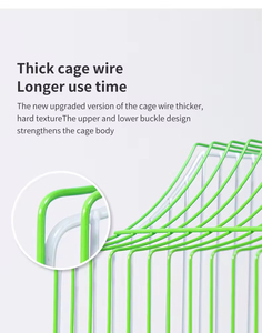 Luxury Indoor Stainless Steel <strong>Wire</strong> Small Bird <strong>Cage</strong> Parrot Budgie Canary Removable <strong>Tray</strong> Eco-Friendly Carrier Box - Product Image 4