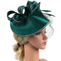 Serre-tête en voile de tulle pour femmes et filles, idéal pour les fêtes du thé, accessoire de tête, chapeau fascinateur