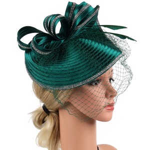 Diadema de malla con velo para mujer y niña, diadema para fiesta de té, tocado, sombrero - Product Image 4