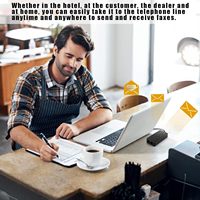 Módem Externo USB 2.0 3 en 1 para Datos, Voz y Fax, 56K V.92 V.90 CX93010 WIN7, Recibe, Envía y Recibe Faxes en el Ordenador con Cable RJ11