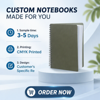 Carnet de notes/journal/agenda personnalisé 2027 en cuir/tissu PVC avec reliure cousue, coffret cadeau avec étui de protection