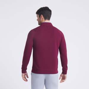 Custom Spandex Poliéster Hombres Ligero Ruby Shimmer 1/4 Zip Pullover Golf <span class=keywords><strong>Athletic</strong></span> Quarter Zip <span class=keywords><strong>Sudadera</strong></span> - Product Image 2