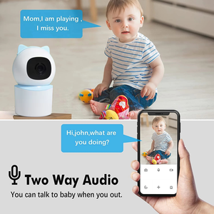 Caméra de sécurité intérieure avec application téléphonique, connexion Wi-Fi 2,4 GHz, 1080P HD, détection humaine et animale en temps réel, alerte, couverture à 360°, panoramique/inclinaison - Product Image 3