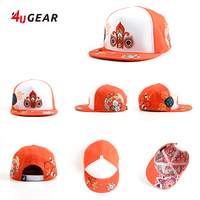 4UGEAR topi Baseball logo bordir Gorras kustom topi bisbol 5 Panel 4U topi Snapback olahraga topi dengan logo kustom