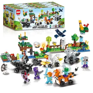 My World Minecraftt 8 In 1 Blok Bangunan Kompatibel dengan Set Bata Legous 862 Buah Mainan Dunia Saya Klasik untuk Anak-anak