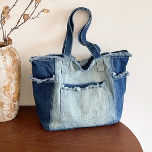 Bolso Tote Retro Estilo Japonés, Primavera-Verano 2026, Nuevo Bolso de Mano de Mezclilla con Cierre, Tamaño Grande, Informal, Bolso de Hombro de Mezclilla - Product Image 2