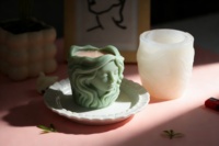 Collection de moules à bougies en silicone 3D sculpturale en gros : Fée, Déesse, Tulipe et Relief architectural pour kits de fabrication de bougies DIY