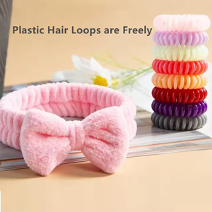 Diadema de Felpa Coral con Lazo de Leopardo/Puntos Multicolor para Mujer - Estilo Europeo y Americano para Bodas y Viajes - Product Image 2