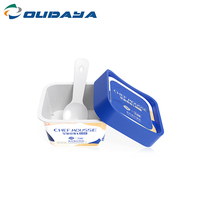 Tazón Cuadrado de PP Personalizado, Apto para Congelador, de Pared Simple, para Comida y Snacks de Perros y Gatos, con Etiqueta en Molde, Cuchara y Tapa