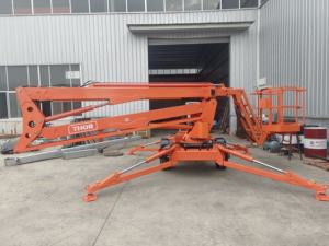 관절 좁은 남자 리프터 유압 배터리 디젤 가솔린 AC 전원 텔레스코픽 토우블 너클 붐 리프트 - Product Image 6