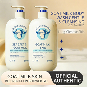Gel <span class=keywords><strong>Douche</strong></span> Blanchissant au Lait <span class=keywords><strong>de</strong></span> Chèvre, Lavant Corporel Nourrissant et Hydratant, <span class=keywords><strong>Mousse</strong></span> Dense pour une Peau Douce et Soyeuse - Product Image 2