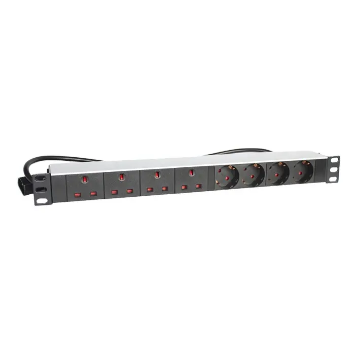 Tipo UK & Germany rack PDU con <span class=keywords><strong>spina</strong></span> C14