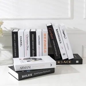 Hardcover Book Printing Hotel Coffee Table Decorative Dummy Decor Hard Cover Book With Blank Page