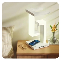 Lámpara de Escritorio de Lectura Antigravedad, Lámpara de Mesa de Levitación Magnética para Dormitorio, Estudio, Oficina, Decoración, Luz Inteligente para el Hogar