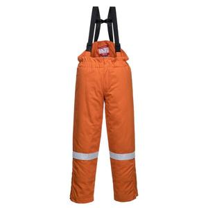 PORTWEST - FR58ORRL Babero y abrazadera de invierno naranja resistente al fuego y antiestático-EAN 5036108186914 ROPA DE TRABAJO RESISTENTE A LLAMAS - Product Image 1