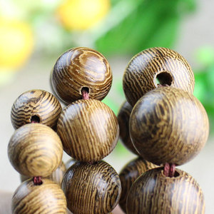 Chicken Wing Wood <b>Bracelet</b> 108 Beads 10mm Buddhist Prayer Beads Unisex Ethnic Style Jewelry Gift - Product Image 3