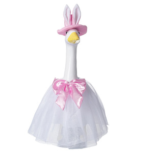 MSYO Disfraz de <span class=keywords><strong>Ganso</strong></span> para Porche con Falda de Tul y Sombrero, Temática del Día de San Patricio, con Estampado de Trébol, para Decoración de Jardín y Porche - Product Image 3