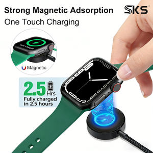 Câble de charge rapide PD 60W 2 en 1 C vers C, <span class=keywords><strong>chargeur</strong></span> sans fil 2,5W pour <span class=keywords><strong>montre</strong></span>, iPhone 15/16, téléphones Android et imprimante - Product Image 3