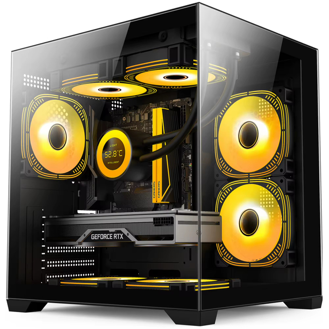 New Arrival Micro ATX/ITX Pc Computer Gaming Case Sea View with 240 Water Cooling Computer Gaming Cases Desktop Cpu Case Pc Case
