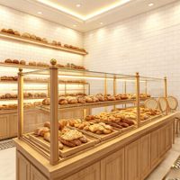 Design d'intérieur de café, comptoir de café en bois, présentoir, table de bar, mobilier personnalisé pour la décoration d'un café