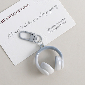 Ins-style Sweet and Cool 3D Earphone Keychain Door Hanger Pendant - Product Image 5