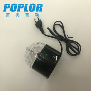 Poplor <b>Led</b> Magic <b>Ball</b> Stage Light With Plug 7 Color Rotating For Home Ktv Bar Party Atmosphere Lighting - Product Image 3