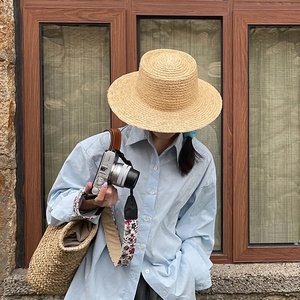 <span class=keywords><strong>Sombrero</strong></span> de paja de rafia auténtica <span class=keywords><strong>Homburg</strong></span>, <span class=keywords><strong>sombrero</strong></span> promocional unisex para pesca al aire libre, informal, nueva colección - Product Image 4