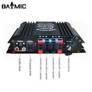 Amplificateur numérique miniature professionnel pour voiture et maison BT998 Audio 4 canaux pour voiture et maison - Product Image 6