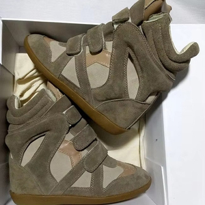 Scarpe da Ginnastica di Lusso in Pelle per Donne, <span class=keywords><strong>Sneakers</strong></span> <span class=keywords><strong>con</strong></span> Chiusura a <span class=keywords><strong>Velcro</strong></span>, Design Streetwear, Sneaker Alte - Product Image 5