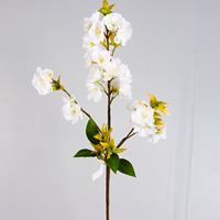 Branche de cerisier artificielle en tissu, faite à la main, pour vase de sol, arche de mariage, arrangement floral de fête