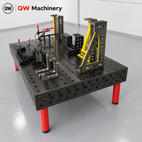 Table de soudage en fonte flexible 3D D28, banc de travail modulaire pour la soudure robotisée de structures en acier, taille personnalisée