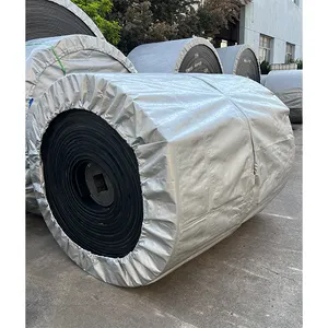 Correia transportadora de borracha para mineração industrial, resistente a altas temperaturas, produto comestível para transporte pesado