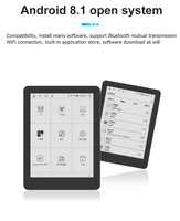 OEM ODM Logo Pembaca Ebook Portabel 6 Inci Dapat Menginstal Berbagai Aplikasi Membaca dengan Eink Wifi Format PDF Pembaca Buku Epaper