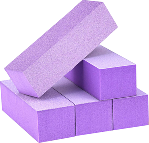 Bloc de ponçage pour ongles en forme de tofu rose, grain 180, tampon rectangulaire en EVA, outil de ponçage 4 faces pour le nail art et la manucure - Product Image 1