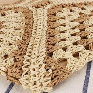 Sac de plage tressé en paille grande capacité pour femme – Vente en gros - Product Image 5